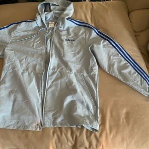 Light blue Adidas windbreaker
